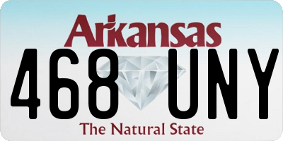AR license plate 468UNY