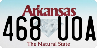 AR license plate 468UOA