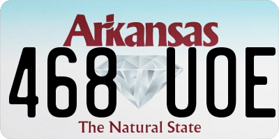 AR license plate 468UOE