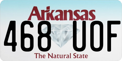 AR license plate 468UOF