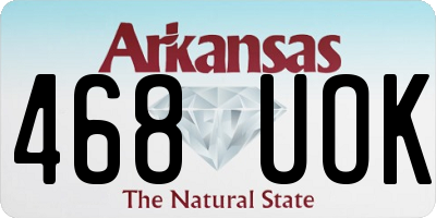 AR license plate 468UOK