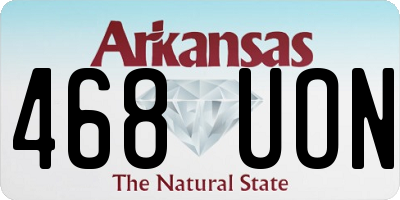 AR license plate 468UON