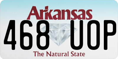 AR license plate 468UOP