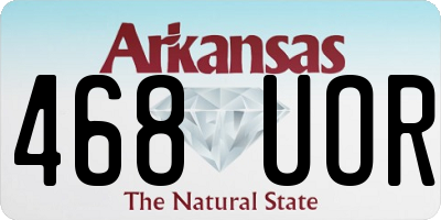 AR license plate 468UOR