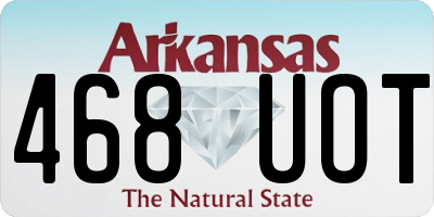 AR license plate 468UOT