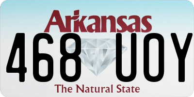 AR license plate 468UOY
