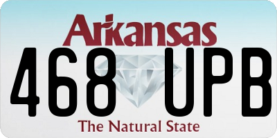 AR license plate 468UPB