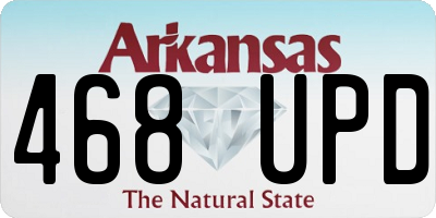 AR license plate 468UPD