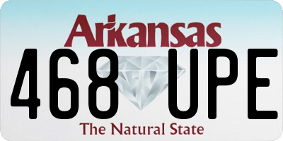 AR license plate 468UPE