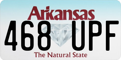 AR license plate 468UPF