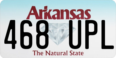 AR license plate 468UPL