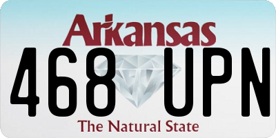 AR license plate 468UPN