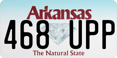 AR license plate 468UPP