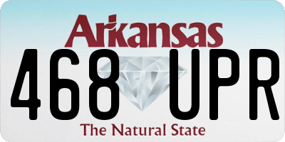 AR license plate 468UPR