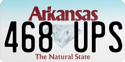 AR license plate 468UPS
