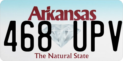 AR license plate 468UPV