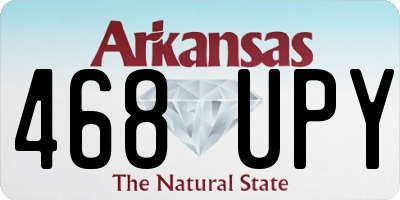 AR license plate 468UPY