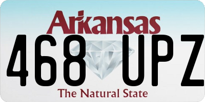 AR license plate 468UPZ