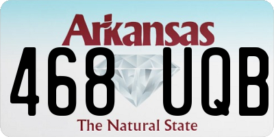 AR license plate 468UQB