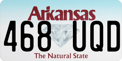 AR license plate 468UQD