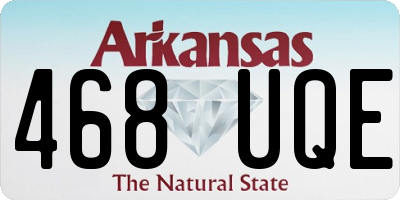 AR license plate 468UQE
