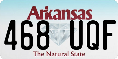 AR license plate 468UQF
