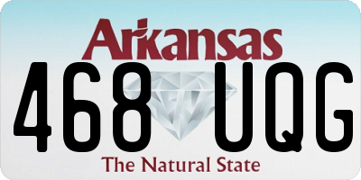 AR license plate 468UQG