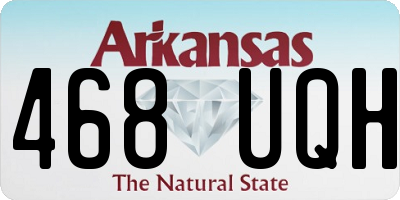 AR license plate 468UQH