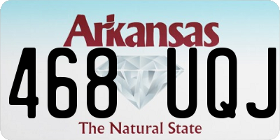 AR license plate 468UQJ