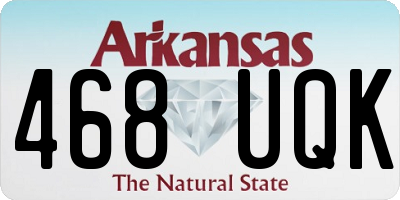 AR license plate 468UQK