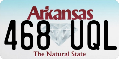 AR license plate 468UQL
