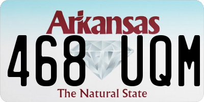 AR license plate 468UQM