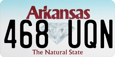 AR license plate 468UQN