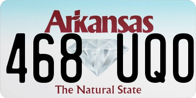 AR license plate 468UQO