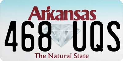 AR license plate 468UQS