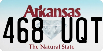 AR license plate 468UQT