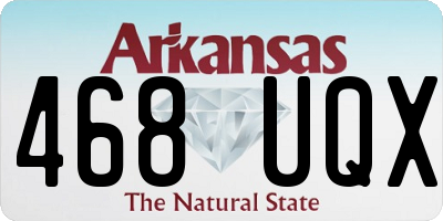 AR license plate 468UQX