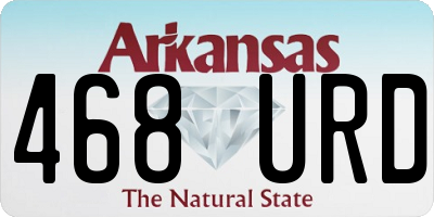 AR license plate 468URD