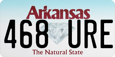 AR license plate 468URE