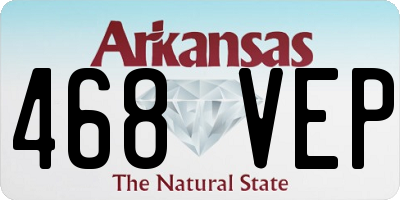 AR license plate 468VEP