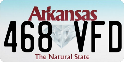 AR license plate 468VFD