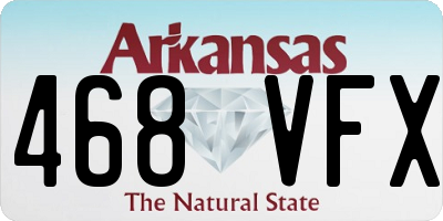 AR license plate 468VFX