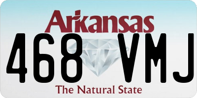 AR license plate 468VMJ
