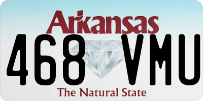 AR license plate 468VMU