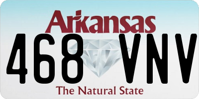 AR license plate 468VNV