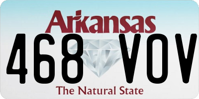 AR license plate 468VOV