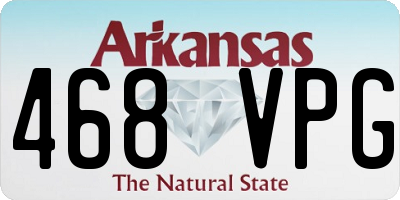 AR license plate 468VPG