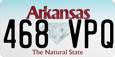 AR license plate 468VPQ