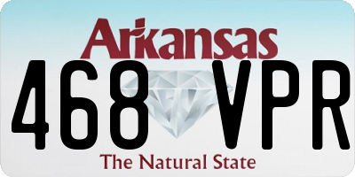 AR license plate 468VPR