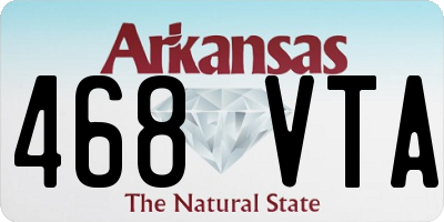 AR license plate 468VTA